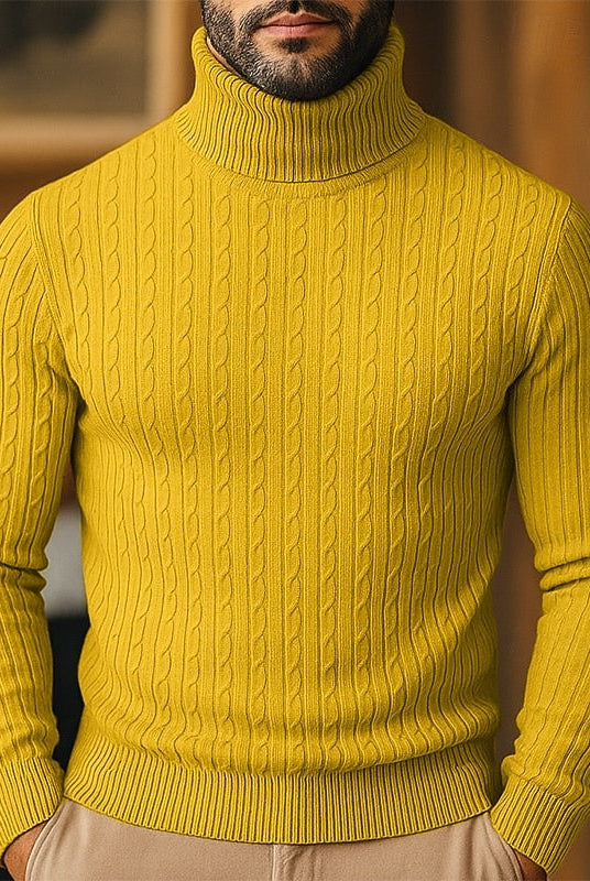 Rupert | Cable Knit Turtleneck Sweater 5