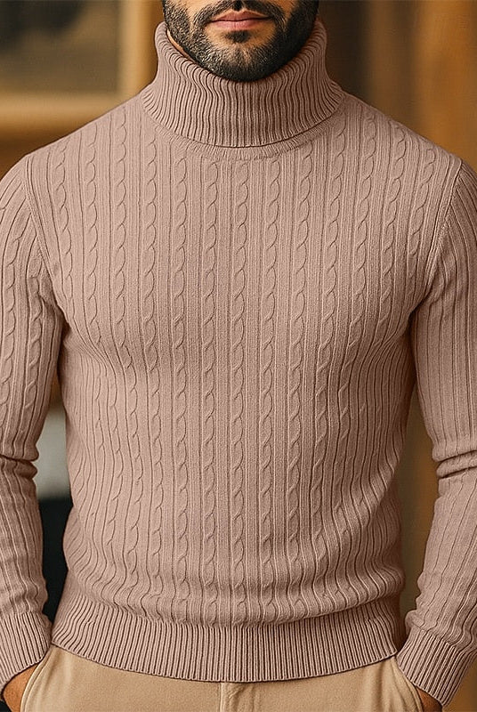 Rupert | Cable Knit Turtleneck Sweater 7