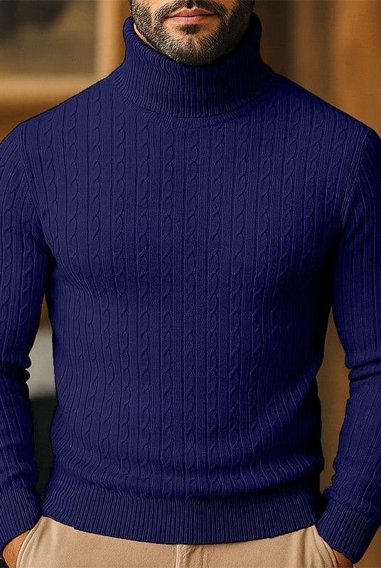 Rupert | Cable Knit Turtleneck Sweater 9