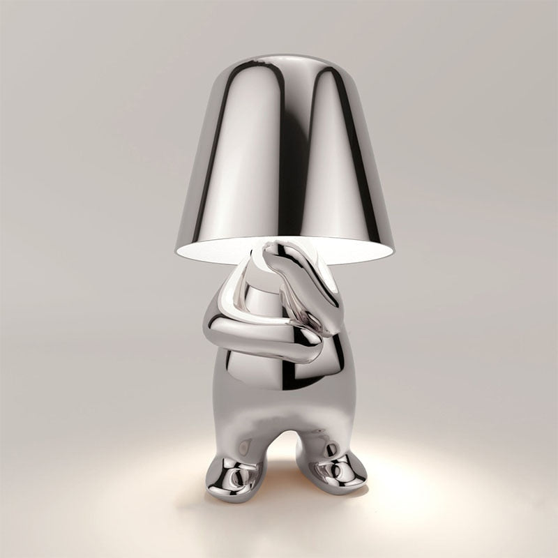 Decorative Figure Table Lamp – Touch-Dimmable Rechargeable LED Lamp