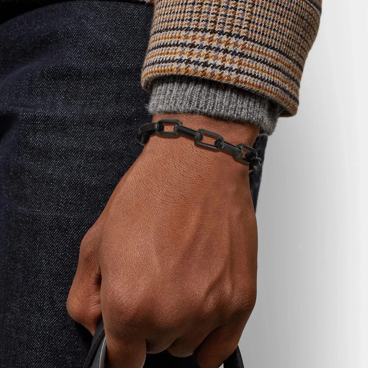 Men's Stainless Steel Chain Link Bracelet