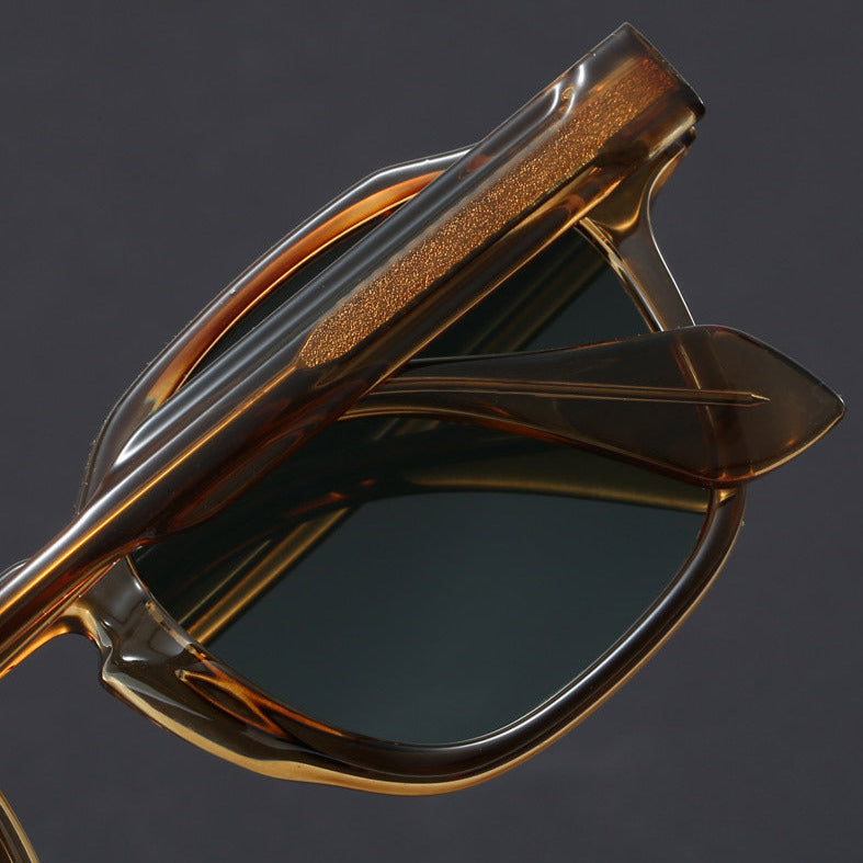 Square Frame Retro Sunglasses - UV Protective Polycarbonate Lenses