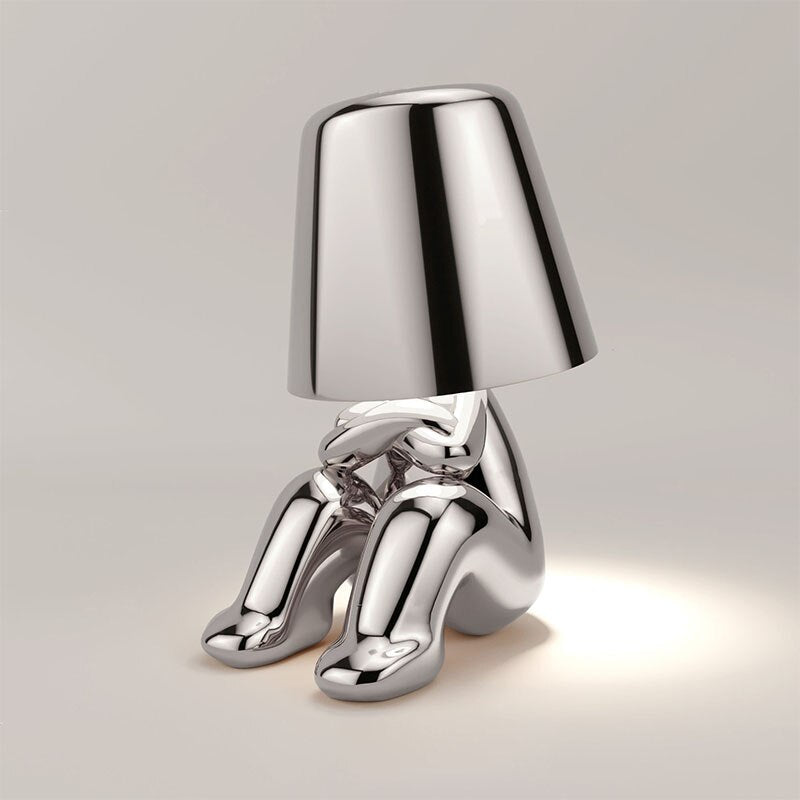Decorative Figure Table Lamp – Touch-Dimmable Rechargeable LED Lamp