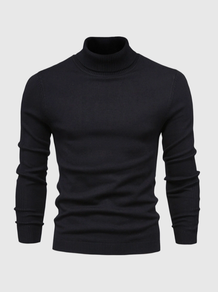 Men's Turtleneck Sweater – Fine Knit Pullover