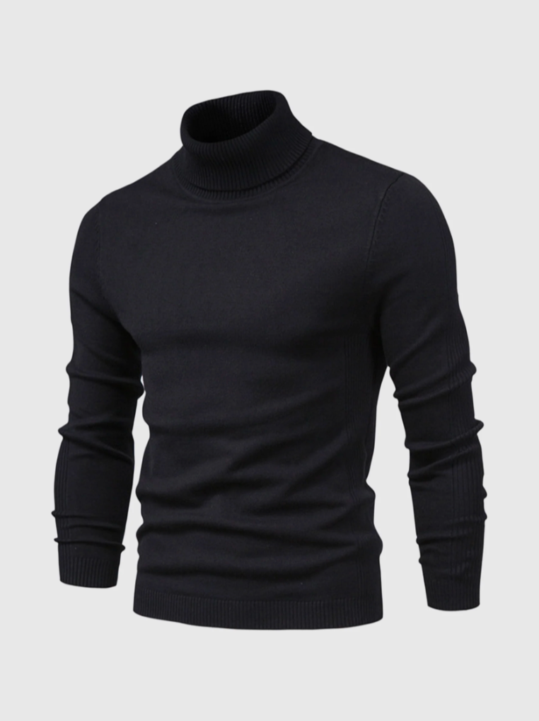 Men's Turtleneck Sweater – Fine Knit Pullover