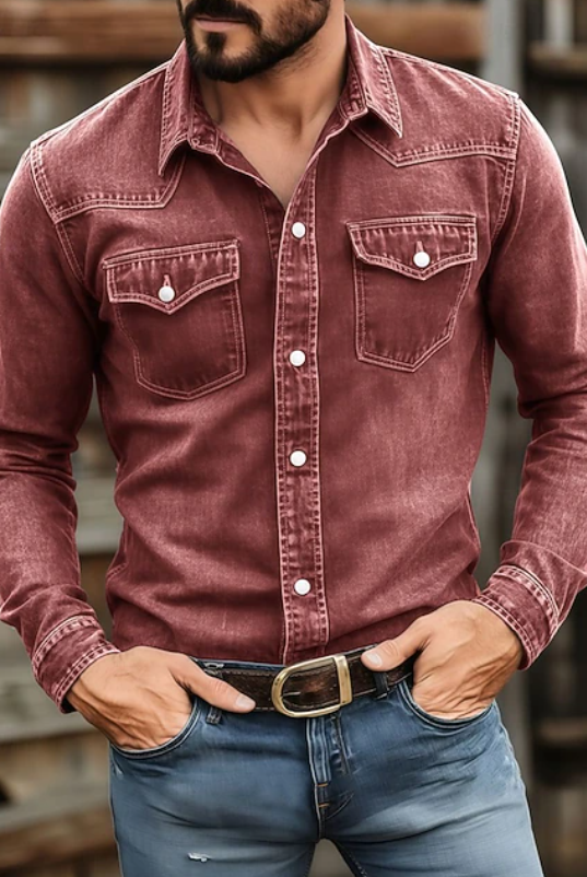 Holbrook | Men's Denim Western Long Sleeve Shirt