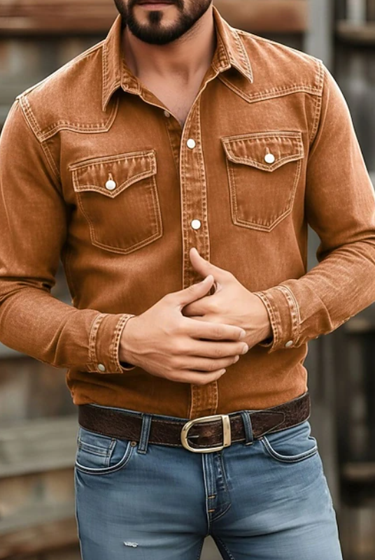 Holbrook | Men's Denim Western Long Sleeve Shirt