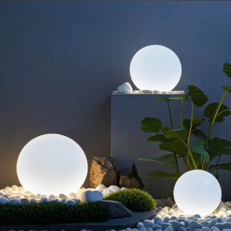 Spherical Outdoor Garden Light with Remote Control - 16 Colours, Weather-Resistant