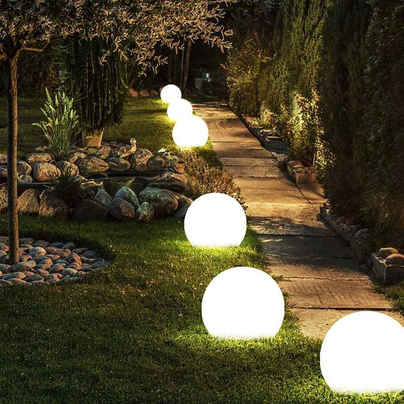 Spherical Outdoor Garden Light with Remote Control - 16 Colours, Weather-Resistant