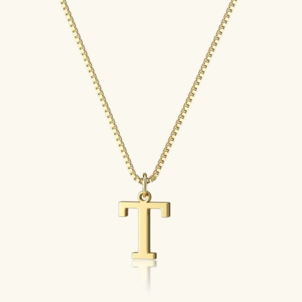 Women's Initial Pendant Necklace - Gold-Tone Letter Charm