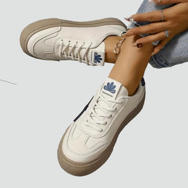 Women's Retro Sneakers with Comfort Sole - Casual Everyday Shoes