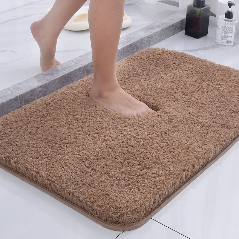 Non-Slip Fluffy Bath Mat – Washable Plush Bathroom Rug