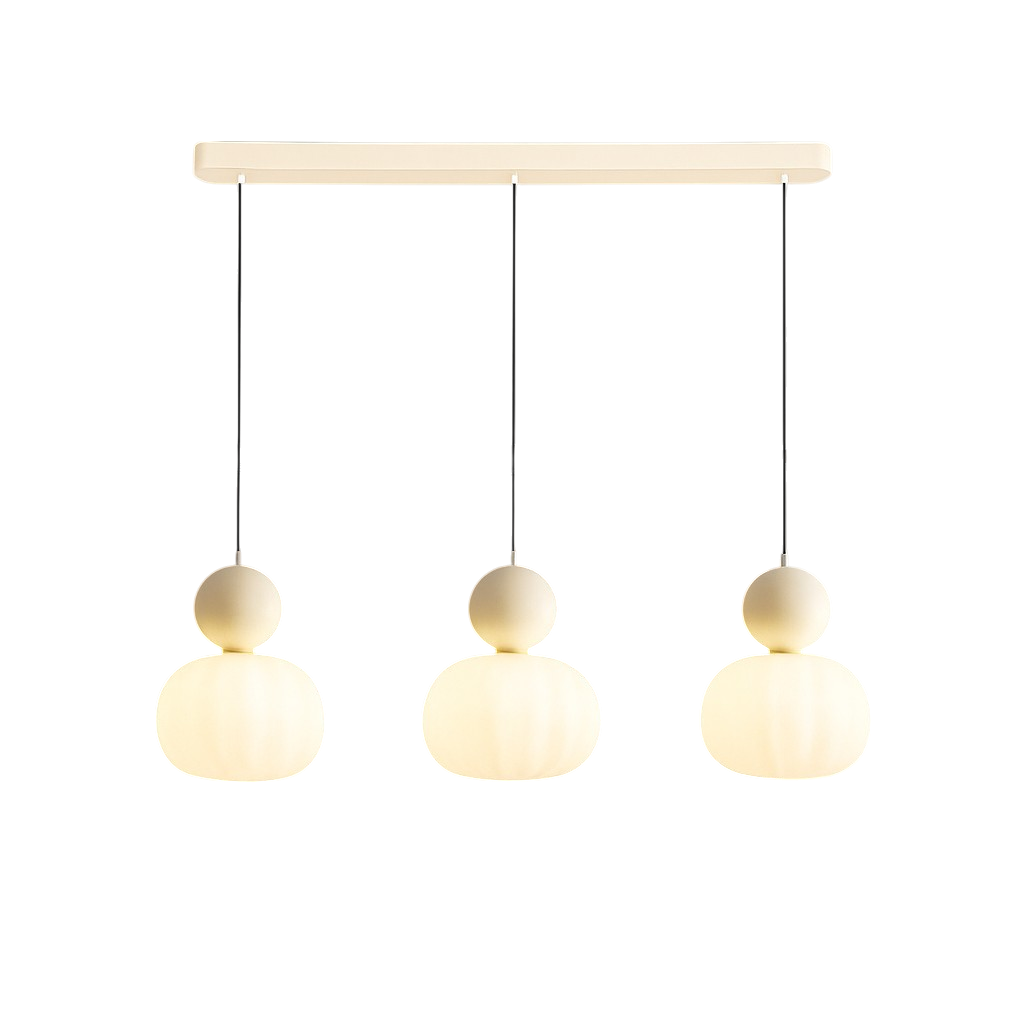 Art Deco Pendant Light - Acrylic Globe Shade Ceiling Lamp