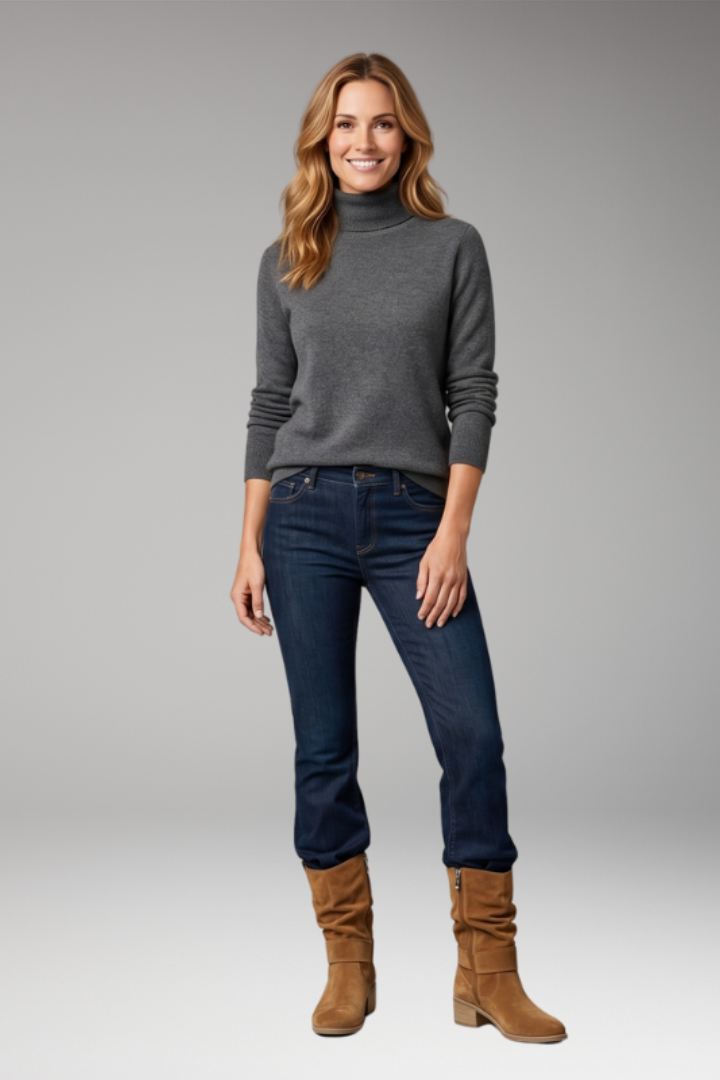 Women's Slouchy Suede Boots with Side Zip and Orthopedic Footbed