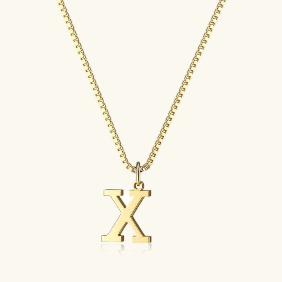 Women's Initial Pendant Necklace - Gold-Tone Letter Charm