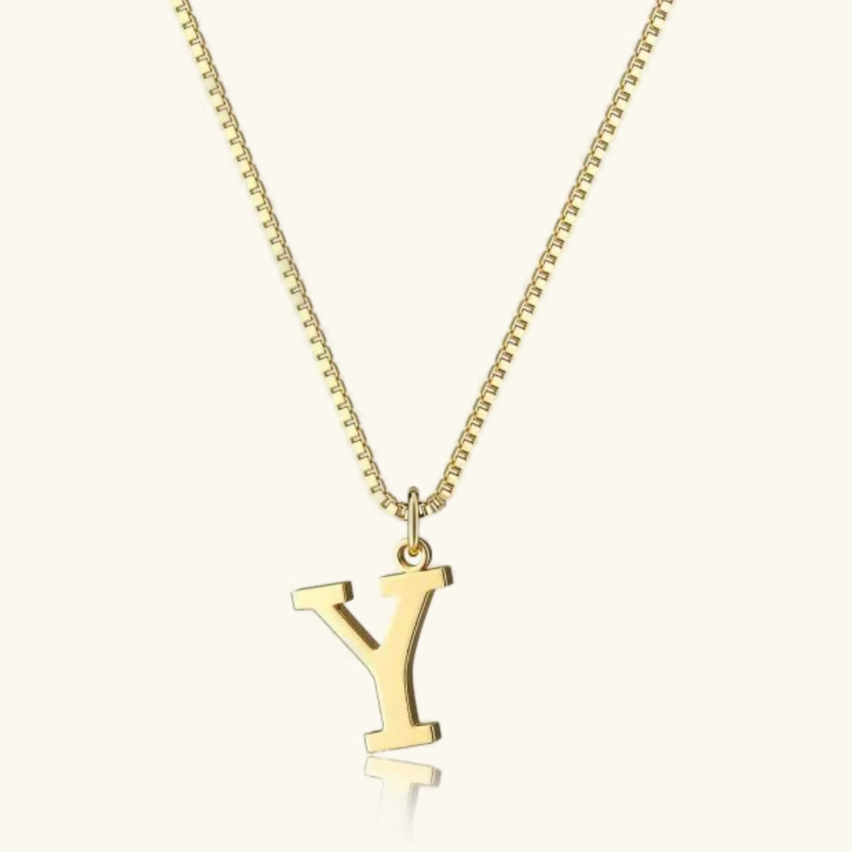 Women's Initial Pendant Necklace - Gold-Tone Letter Charm