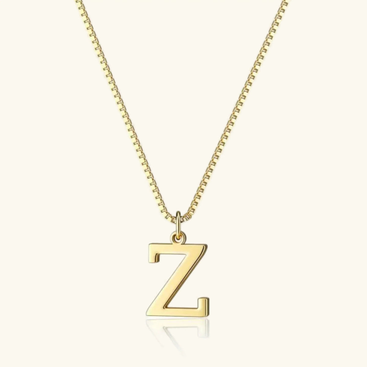 Women's Initial Pendant Necklace - Gold-Tone Letter Charm