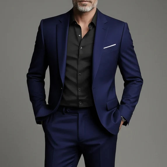 Men's Slim Fit Suits - Tailored Jacket & Trousers Set