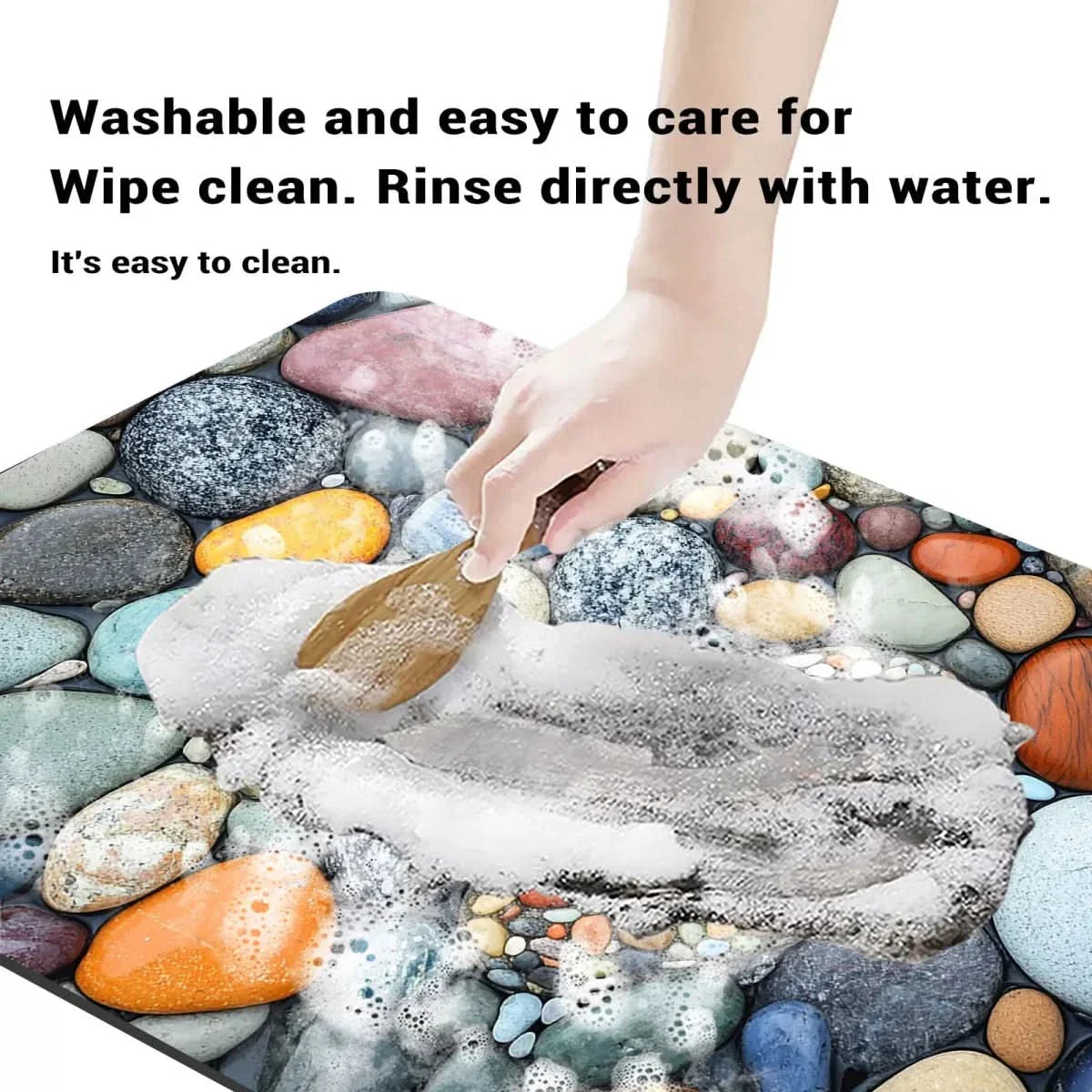 Non-Slip Diatomite Floor Mat – Quick-Drying Bath Mat for Bathroom & Kitchen