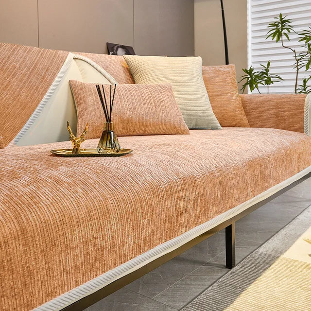 Sofa Cover Chenille Fabric Non-Slip Pet-Friendly Stretch Slipcover