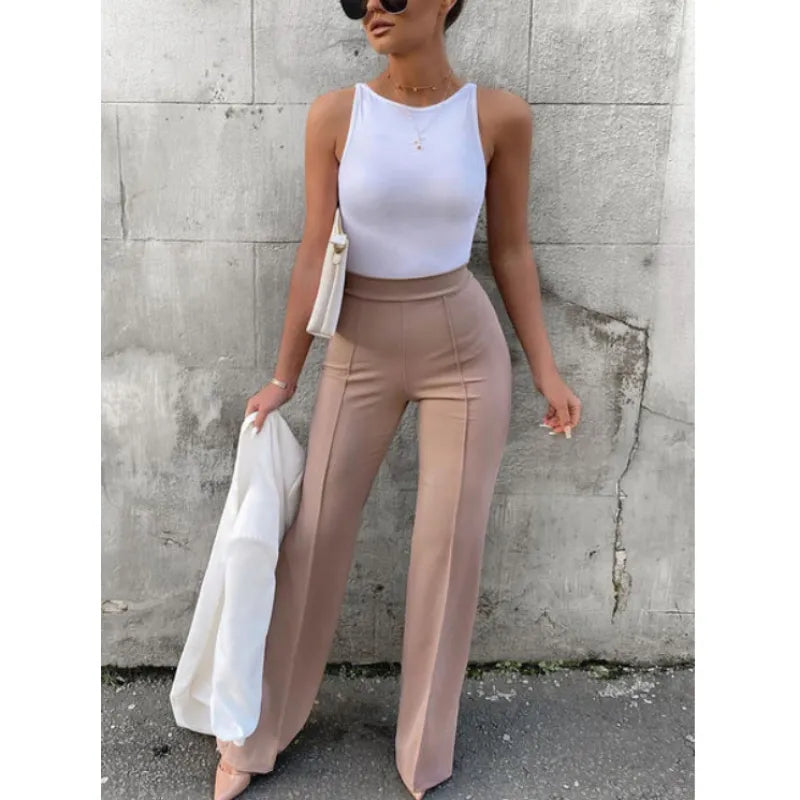 High Waist Pantalon | Dames broek met hoge taille en tijdloze elegantie