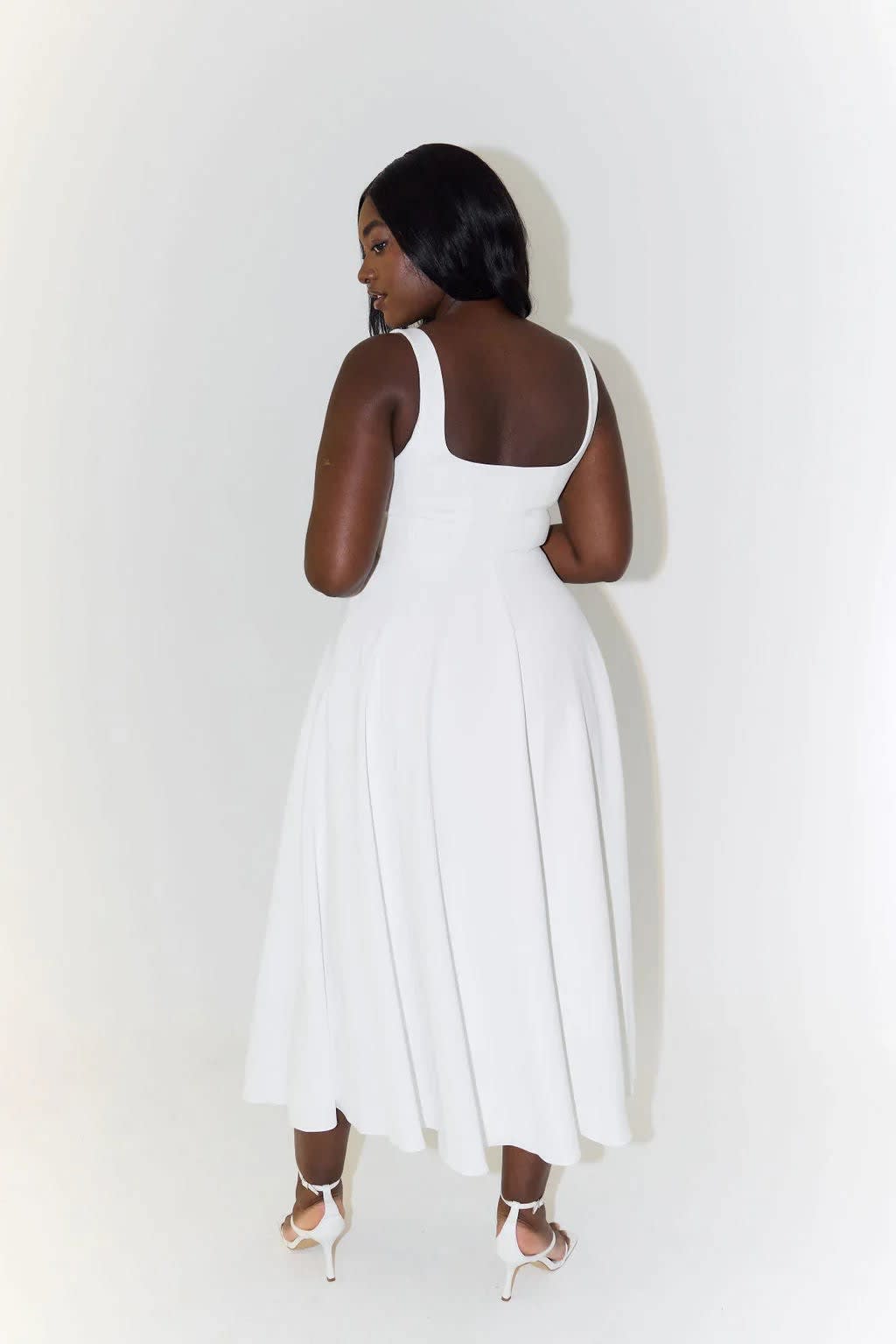 Iona Square Neck Cocktail Midi Dress_7