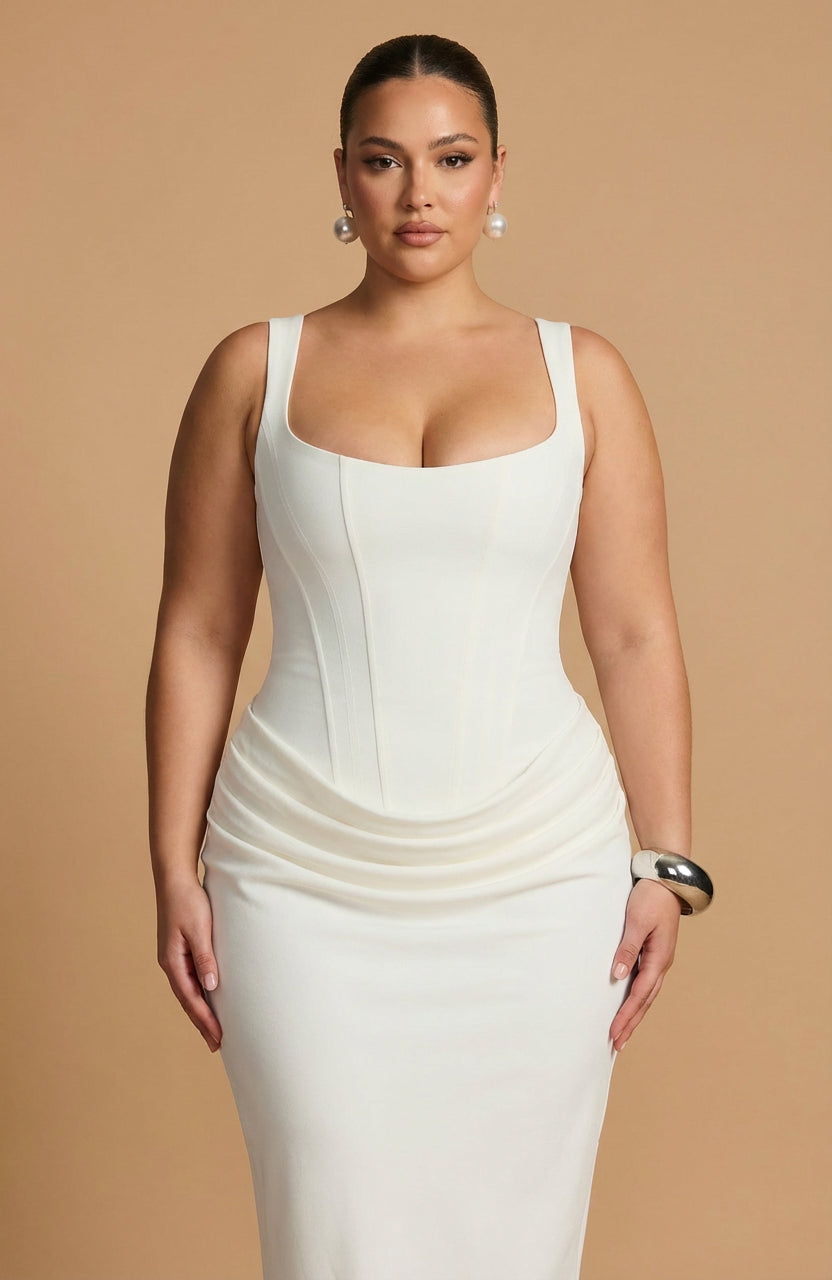 Maxi Dress for Women - Square Neckline