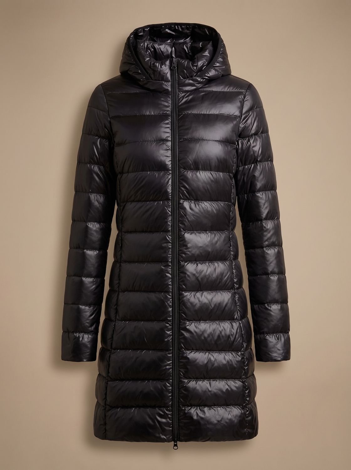 Women's Long Puffer Jacket Hooded Lightweight Winter Coat