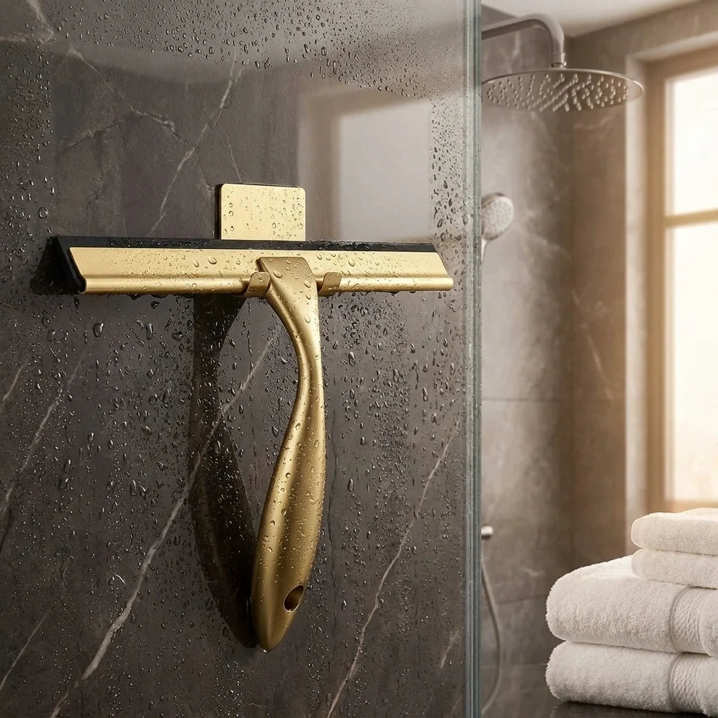 Stainless Steel Shower Squeegee with Wall Hook