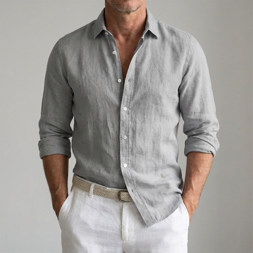 Men's Linen Shirt – Lightweight Button-Up for Summer