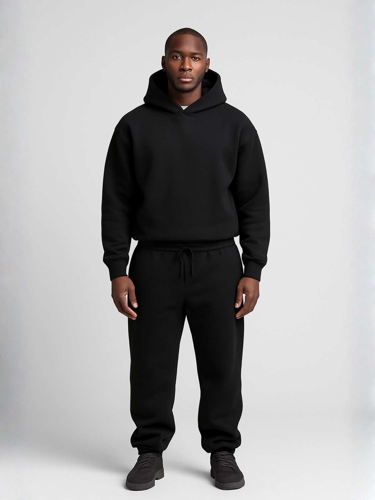 Men's Oversized Hooded Tracksuit Set – Hoodie and Joggers