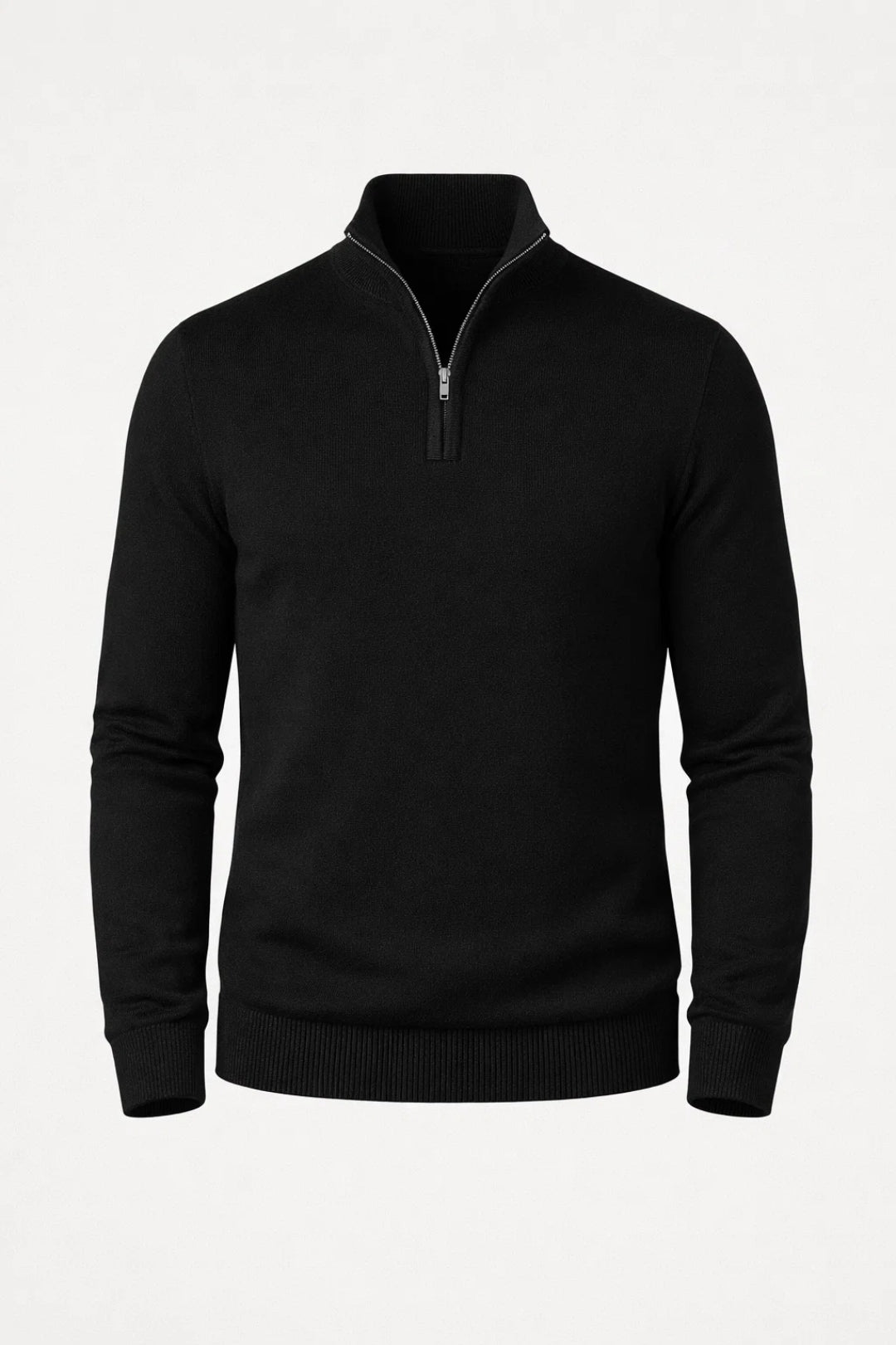 Men's Jumper Slim Fit Half-Zip Long Sleeve Pullover