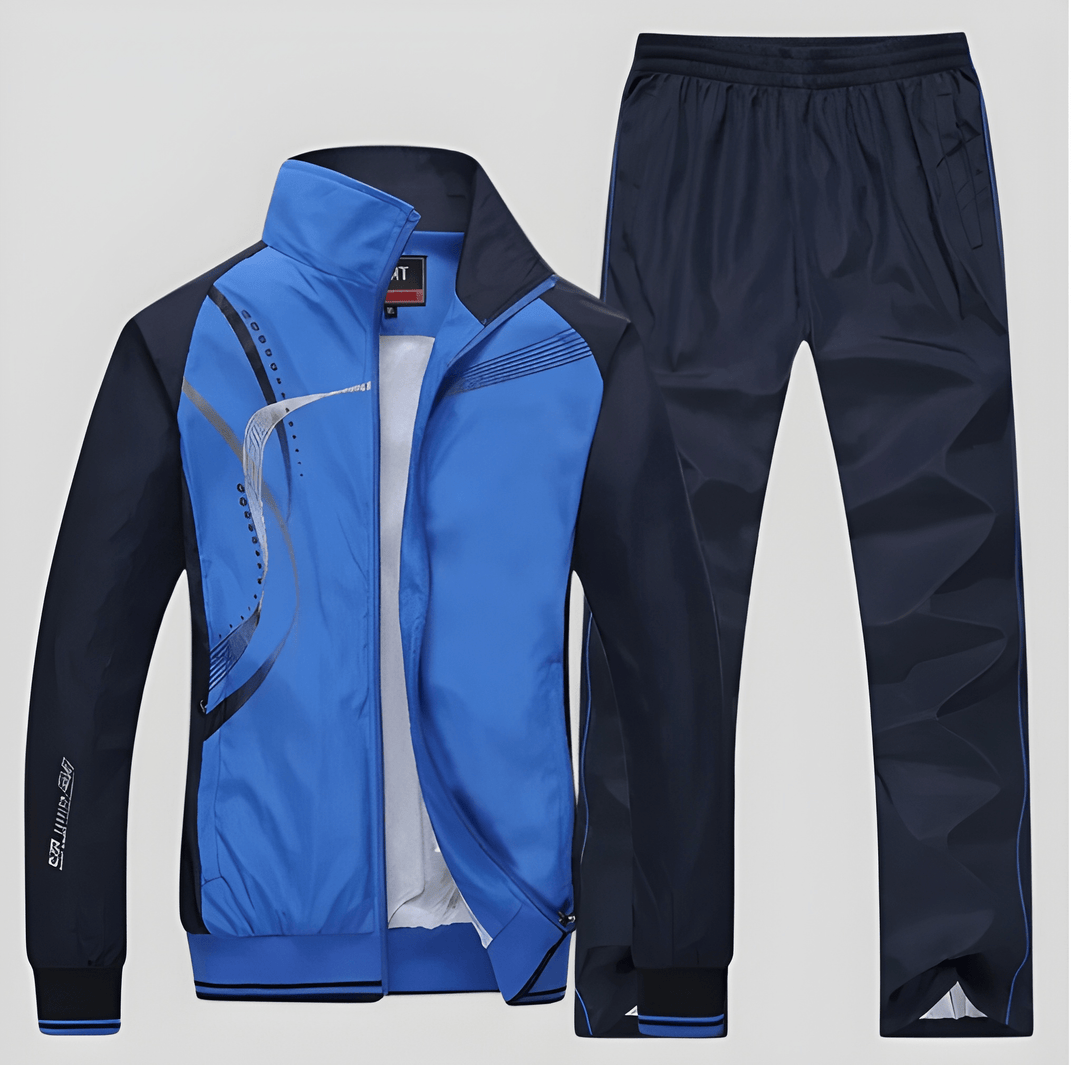 Men's Tracksuit Two-Piece Set – Zip Jacket & Joggers