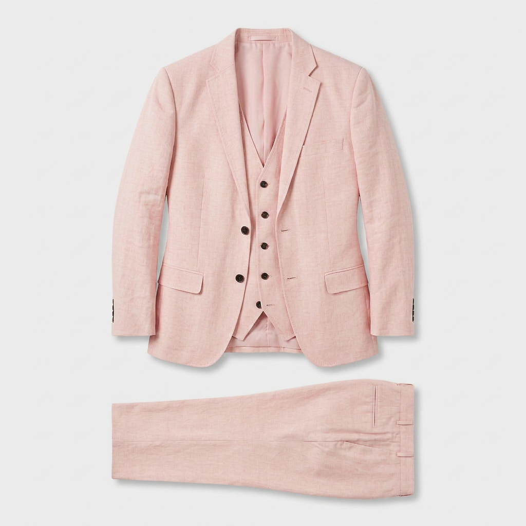 Ladies Trouser Suit Three-Piece Double-Breasted Blazer Set