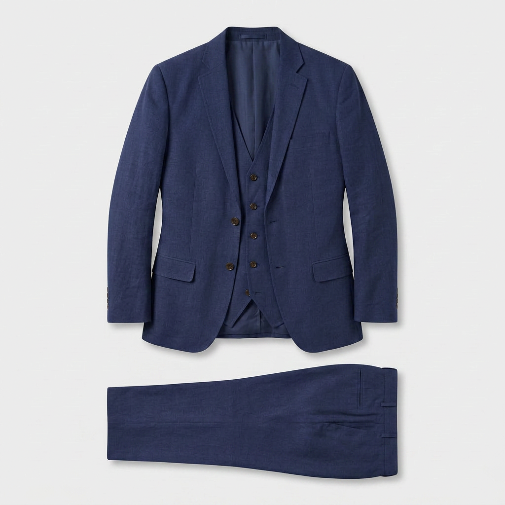 Ladies Trouser Suit Three-Piece Double-Breasted Blazer Set
