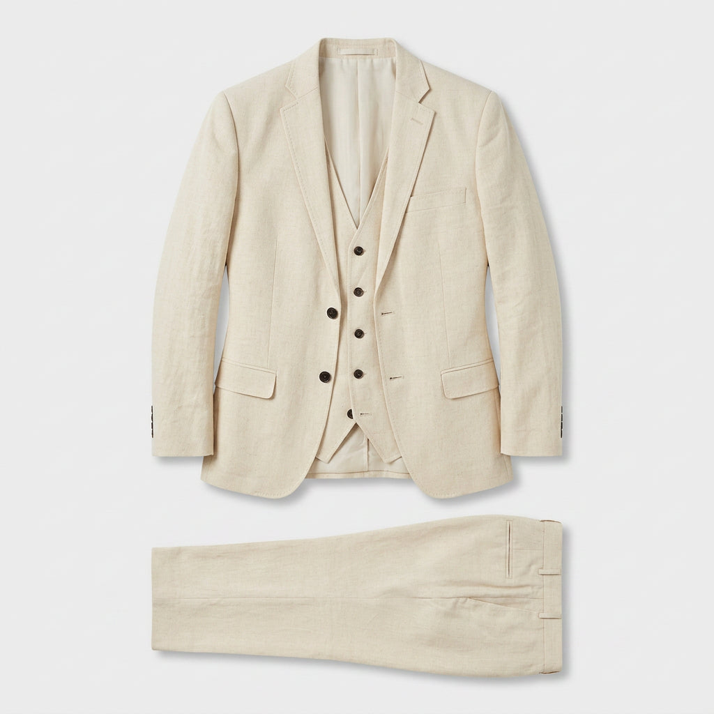 Ladies Trouser Suit Three-Piece Double-Breasted Blazer Set