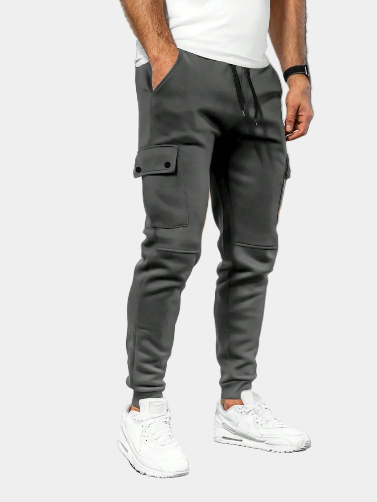 Men's Cargo Pants with Drawstring Joggers