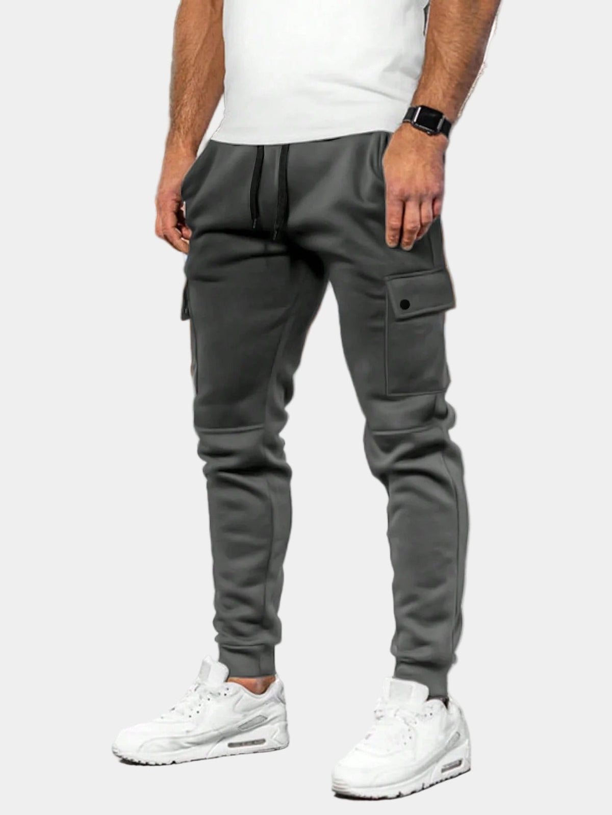 Men's Cargo Pants with Drawstring Joggers