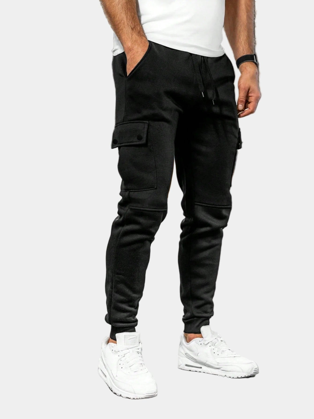 Men's Cargo Pants with Drawstring Joggers
