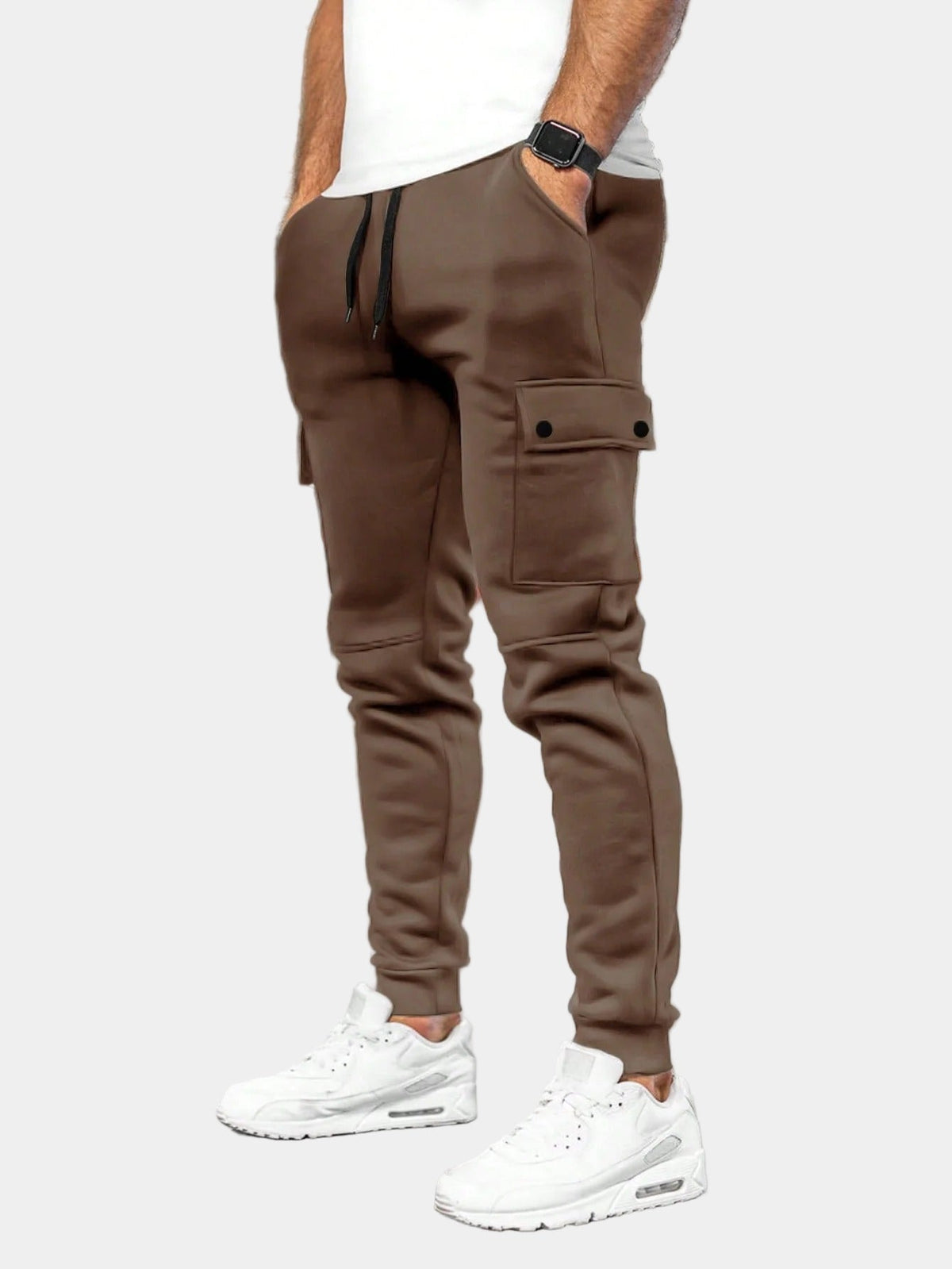 Men's Cargo Pants with Drawstring Joggers