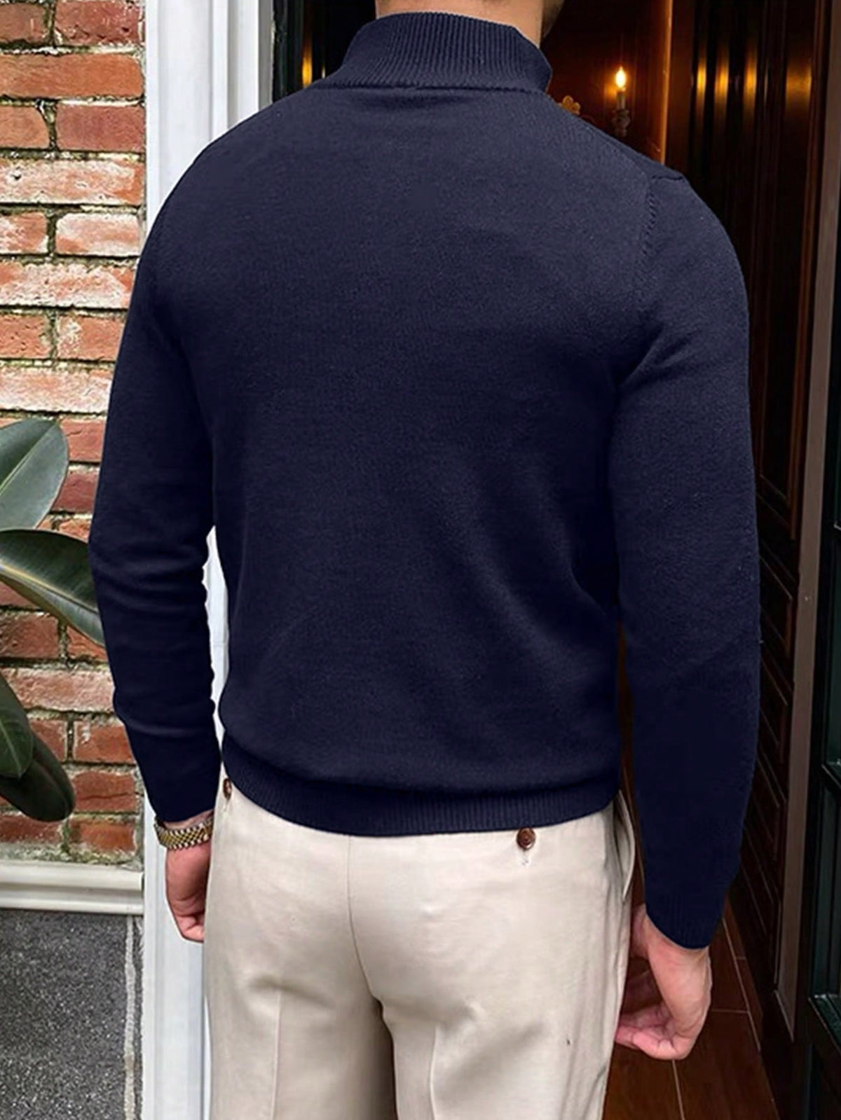 Sweter męski ze stójką i zamkiem – widok produktu 7 | Ionotix