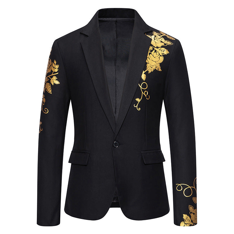 Men's Floral Blazer - Tailored Smart-Casual Jacket