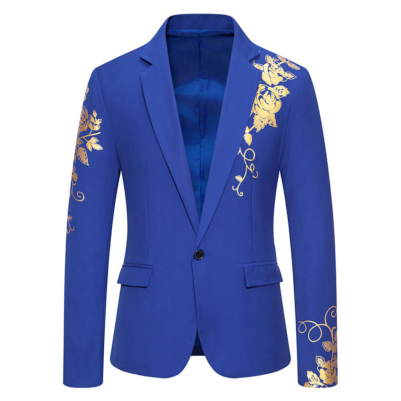 Men's Floral Blazer - Tailored Smart-Casual Jacket