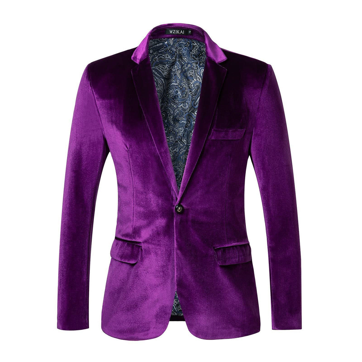 Men's Tailored Velvet Tuxedo Jacket with Satin Shawl Collar