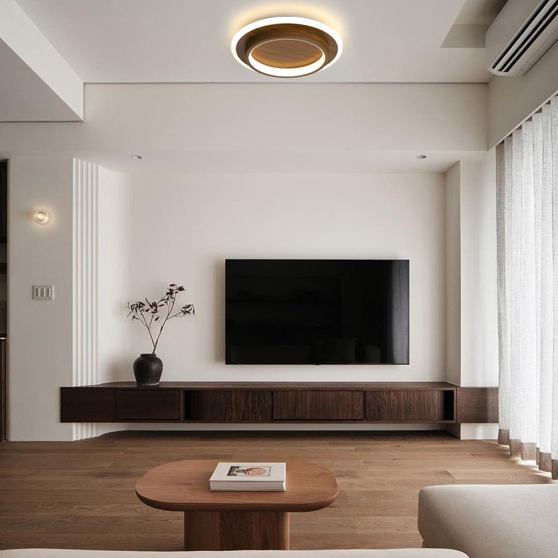 Nowoczesna Okrągła Metalowa Akrylowa Lampa Sufitowa LED do Korytarza View 17