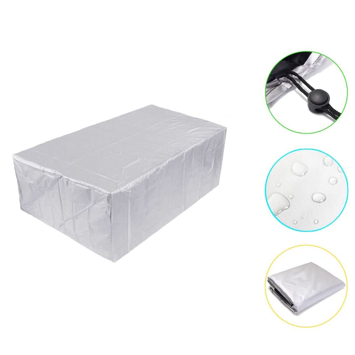 outdoor furniture cover set in silver