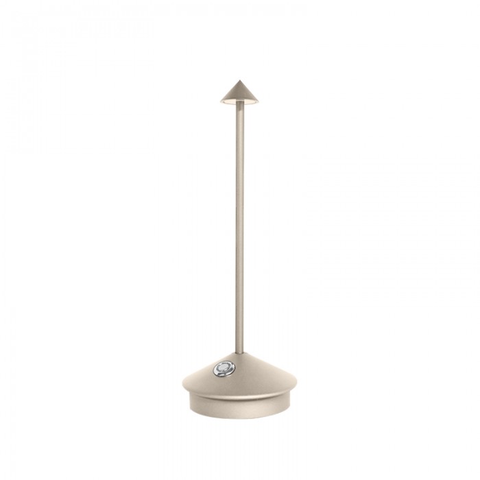 Cordless LED Table Lamp – Dimmable Rechargeable Light in White and Gold