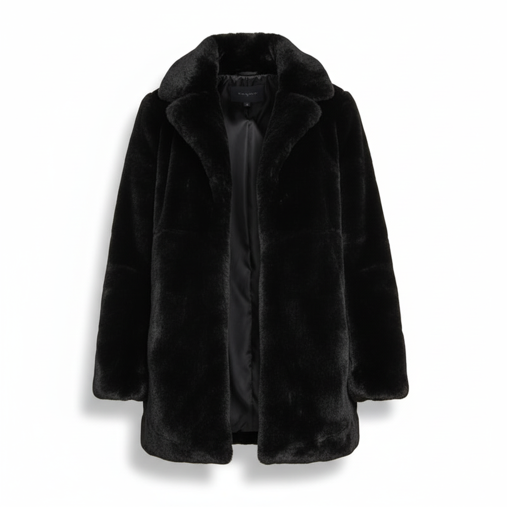 Women's Quilted Jacket with Faux-Fur Collar – Winter Coat