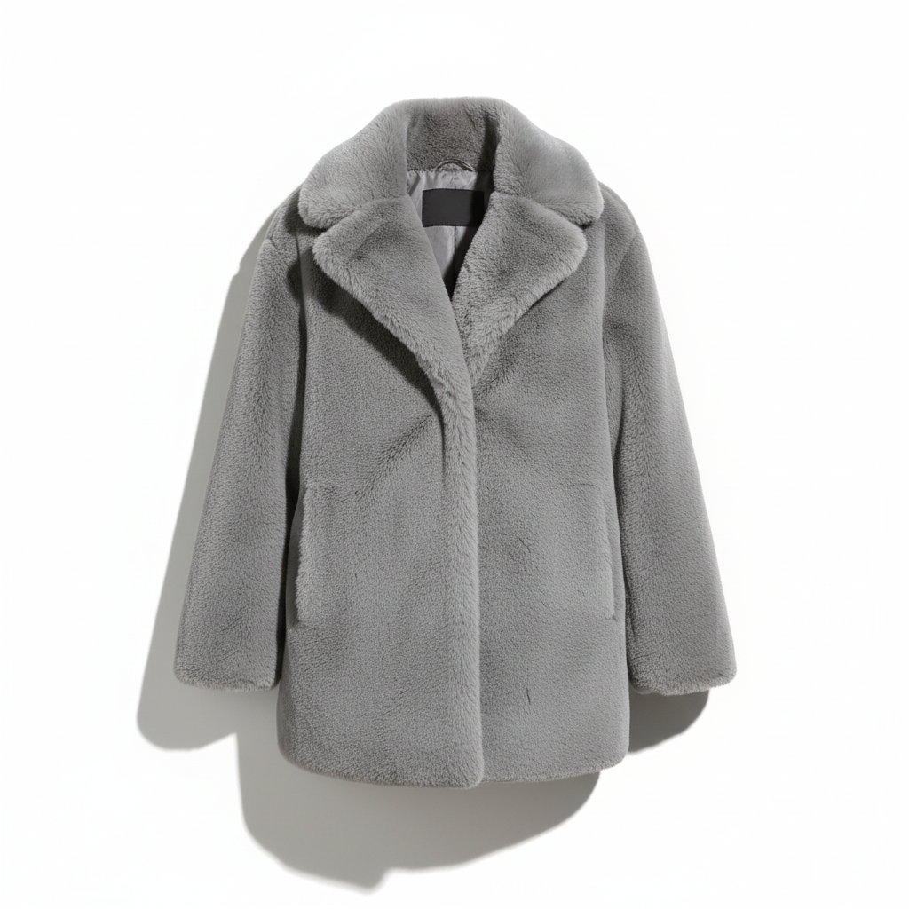 Women's Quilted Jacket with Faux-Fur Collar – Winter Coat