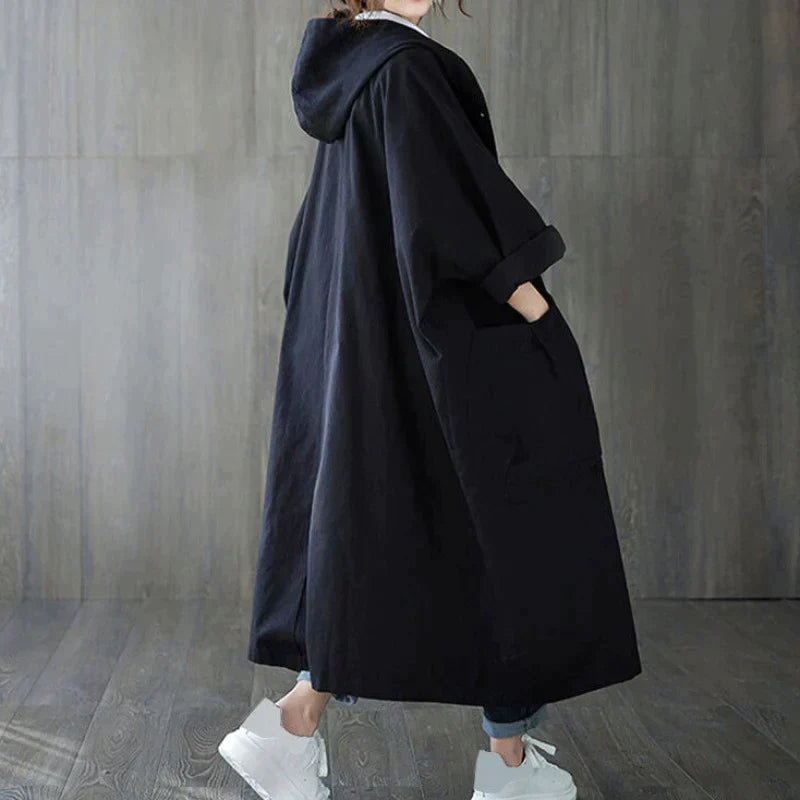 Lysanne | Trenchcoat voor Dames – Oversized Stijl met Functionele Zakdetails